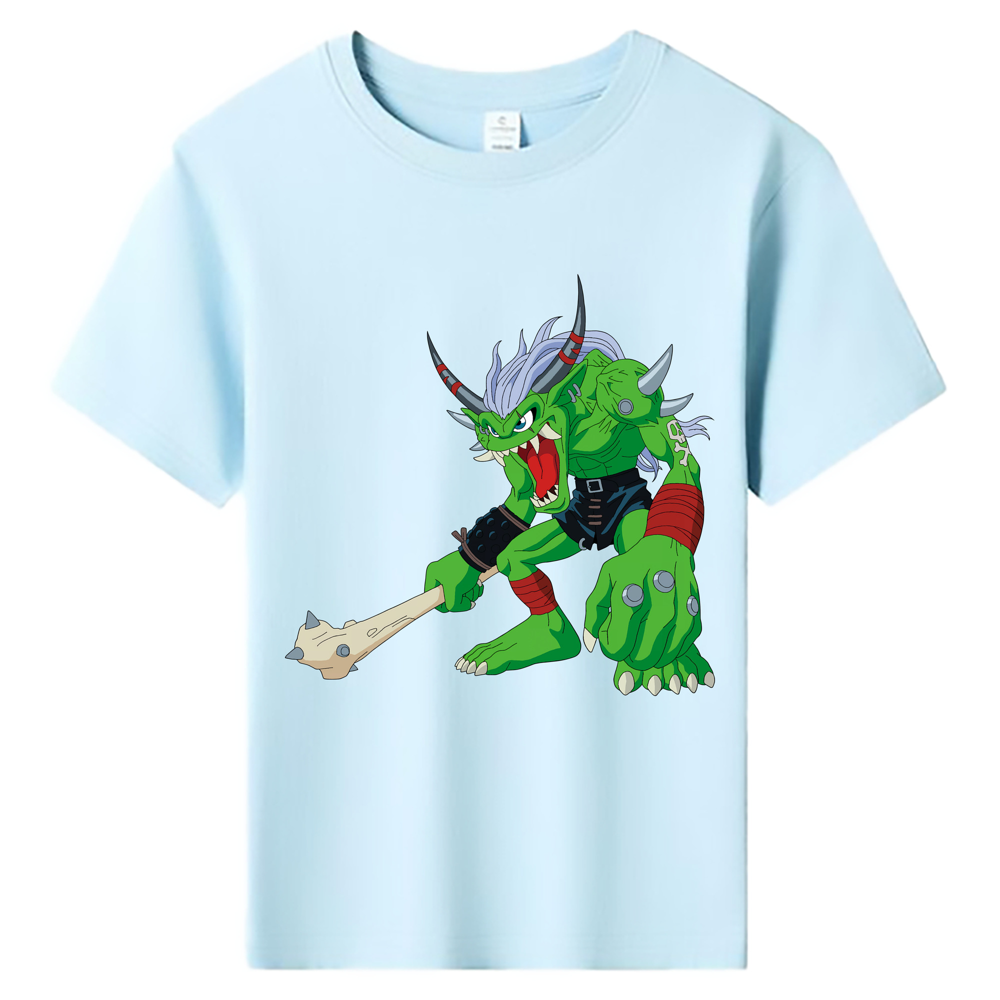 （画像用） Digimon デジタルモンスター/デジモン 綿100％キッズTシャツ（フロントプリント）